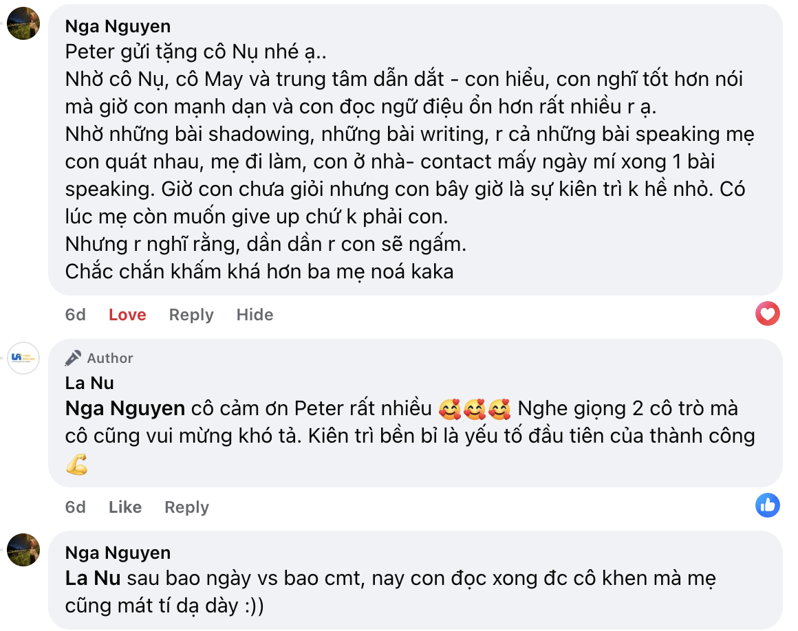 Phản hồi học viên 5